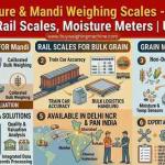 Agriculture & Mandi Weighing Scales: Platform Scales, Rail Scales, Moisture Meters | UP Scales Delhi NCR