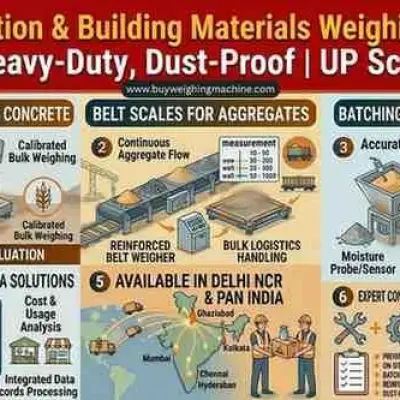Construction & Building Materials Weighing Scales: Heavy-Duty, Dust-Proof Solutions | UP Scales Delhi NCR